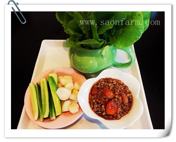 น้ำพริกผัดโคราชแก่นตะวันบดผง